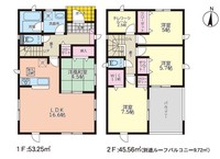 間取図/区画図:間取り
◆LDK16.6帖！
◆個室のテレワークルーム付き！
